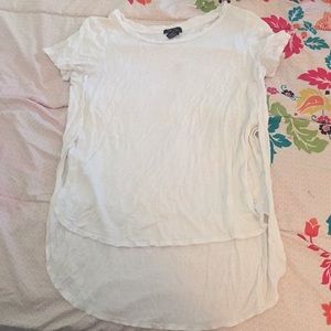 Short and long white shirt!